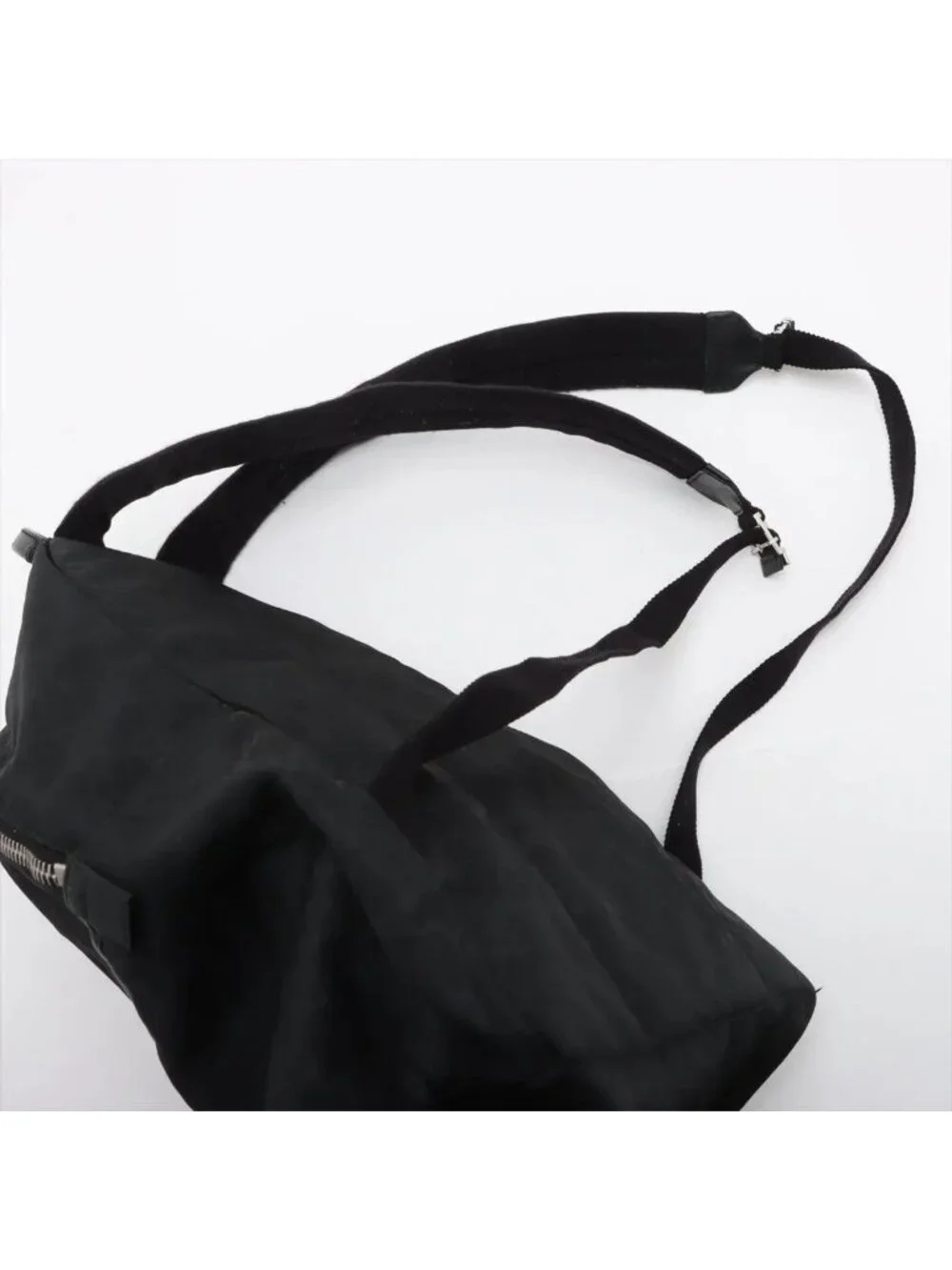 Gucci GG Nylon Leather Backpack Black